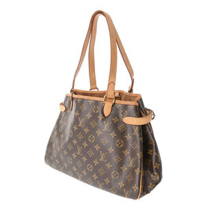 Louis Vuitton Brown Bag Tote Horizontal Monogram Canvas Batignolles